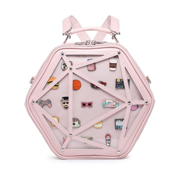 Star Ita Bag Pu Crossbody Shoulder Bag Backpack Multi-Purpose Pins Display :> - Picture 1 of 6